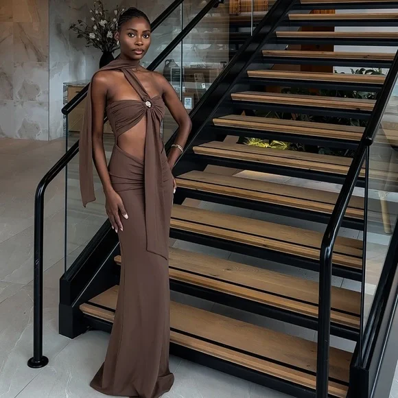 Peppermayo Chocolate Maxi Dress - Picture 3 of 3